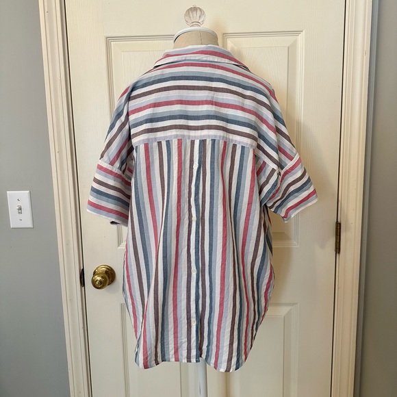 Madwell Courier Button-Back Shirt in Pocatello Stripe - Picture 6 of 9